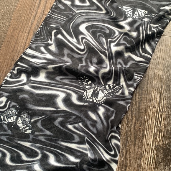 Butterfly Y2K Flare Rave Pants SOLD - Picture 2 of 4